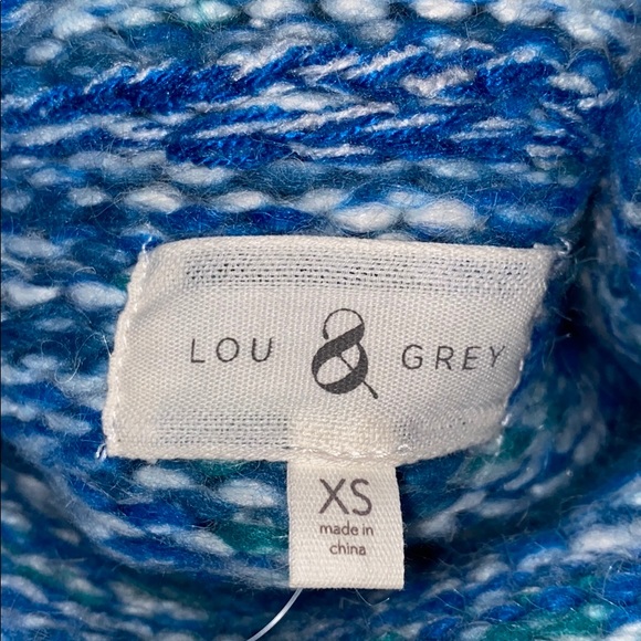 ❄️ Lou & Grey Findley Blue Turtleneck.  EUC, worn once!  Cozy & warm! - Picture 9 of 9